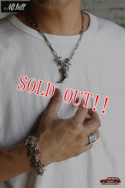 画像6: 「Mt.hill」 マウントヒル ベアクローネックレス シルバーチェーン ターコイズマウンテンターコイズ [202100814]