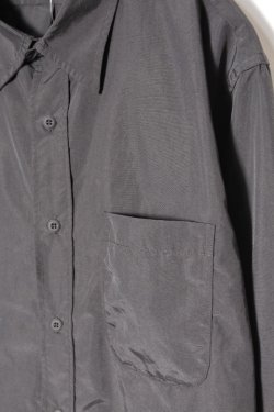 画像3: [SALE 40%off]「MOSSIR」 Port Town Long Sleeve Shirt モシール ポートタウン サプレックスナイロン素材 長袖シャツ MOST006 [ブラック]