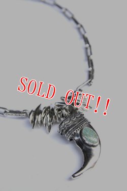 画像2: 「Mt.hill」 マウントヒル ベアクローネックレス シルバーチェーン ターコイズマウンテンターコイズ [202100814]