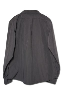 画像6: [SALE 40%off]「MOSSIR」 Port Town Long Sleeve Shirt モシール ポートタウン サプレックスナイロン素材 長袖シャツ MOST006 [ブラック]
