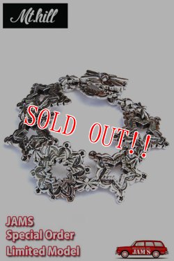 画像2: [8/9より数量限定受付スタート] [完全受注生産限定モデル] 「Mt.hill」×「JAMS」10th Anniversary Special Model Linked Bracelet STARS "Decagram" マウントヒル リンクブレスレット スターズ デカグラム [シルバー]