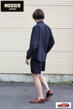 画像10: [SALE 40%off]「MOSSIR」 Port Town Long Sleeve Shirt モシール ポートタウン サプレックスナイロン素材 長袖シャツ MOST006 [ブラック]