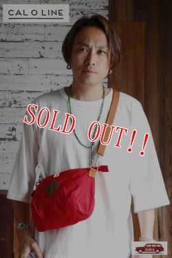 画像6: 「CAL O LINE」×「dzt」FANNY PACK キャルオーライン ファニーパック ショルダーバッグ CDW-123 [レッド]