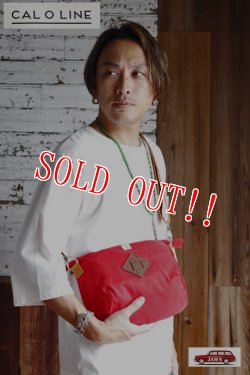 画像7: 「CAL O LINE」×「dzt」FANNY PACK キャルオーライン ファニーパック ショルダーバッグ CDW-123 [レッド]