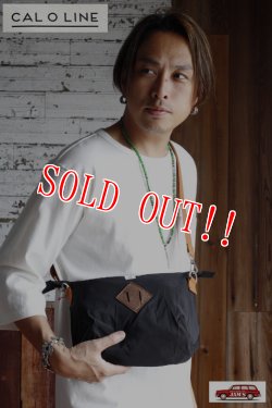 画像7: 「CAL O LINE」×「dzt」FANNY PACK キャルオーライン ファニーパック ショルダーバッグ CDW-123 [ブラック]