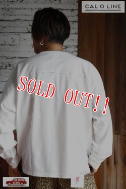 画像9: 「CAL O LINE」LOS GATOS 32 FOOT BALL L/S Tee キャルオーライン ナンバリングプリント フットボール 長袖Tシャツ  CL212-001 [ホワイト]