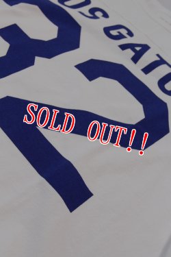 画像3: 「CAL O LINE」LOS GATOS 32 FOOT BALL L/S Tee キャルオーライン ナンバリングプリント フットボール 長袖Tシャツ  CL212-001 [ホワイト]