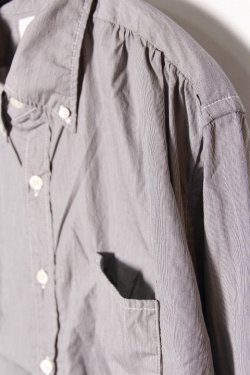 画像3: 「CAL O LINE」CLASSIC B.D. SHIRT キャルオーライン クラシックボタンダウンシャツ CL211-021 [ピンストライプ/ブラック]