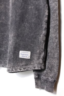画像3: [限定生産]「Sugar & Co.」 Bleach Drop Sweat シュガーアンドカンパニー ブリーチ ドロップスウェット [ブラックセサミ]