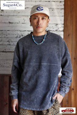 画像7: [限定生産]「Sugar & Co.」 Bleach Drop Sweat シュガーアンドカンパニー ブリーチ ドロップスウェット [ブラックセサミ]