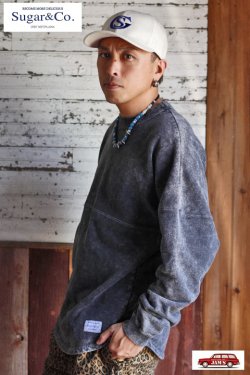 画像8: [限定生産]「Sugar & Co.」 Bleach Drop Sweat シュガーアンドカンパニー ブリーチ ドロップスウェット [ブラックセサミ]