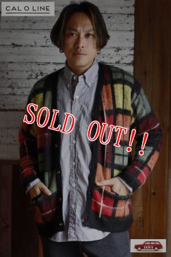画像8: [再入荷!!]「CAL O LINE」JACQUARD MOHAIR CARDIGAN キャルオーライン ジャガード モヘアニット カーディガン CL212-070 [レッド]