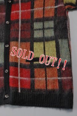 画像4: [再入荷!!]「CAL O LINE」JACQUARD MOHAIR CARDIGAN キャルオーライン ジャガード モヘアニット カーディガン CL212-070 [レッド]