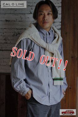 画像12: 「CAL O LINE」V-NECK TILDEN キャルオーライン Vネック チルデン ジャガード コットン ケーブルニット CL212-028 [グリーン/アイボリー]