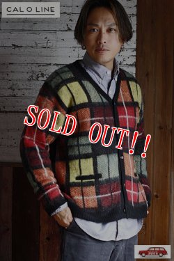 画像11: [再入荷!!]「CAL O LINE」JACQUARD MOHAIR CARDIGAN キャルオーライン ジャガード モヘアニット カーディガン CL212-070 [レッド]