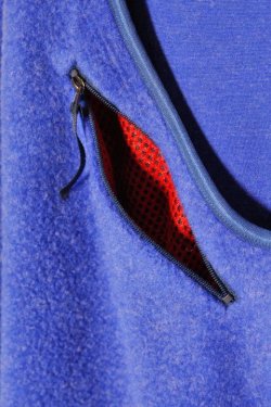 画像3: 「CAL O LINE」SIMPLE PULLOVER キャルオーライン シンプルプルオーバー Vネック フリース CL212-033 [コバルト]