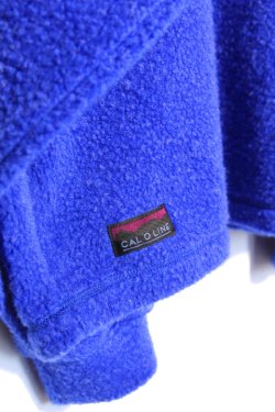 画像7: 「CAL O LINE」SIMPLE PULLOVER キャルオーライン シンプルプルオーバー Vネック フリース CL212-033 [コバルト]