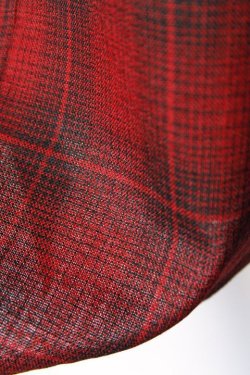 画像6: [限定生産・デッドストック生地]「FULLCOUNT」Onbre Check Wool CPO Shirt フルカウント オンブレチェック ウール シャツ  [ブラック/レッド]
