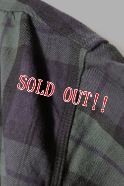 画像4: 「CAL O LINE」PLAID WORK SHIRT キャルオーライン プラッド ワークシャツ ヘヴィーフランネル CL212-041 [グリーン]