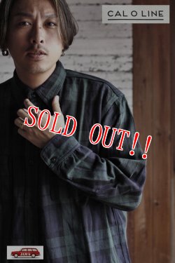 画像13: 「CAL O LINE」PLAID WORK SHIRT キャルオーライン プラッド ワークシャツ ヘヴィーフランネル CL212-041 [グリーン]