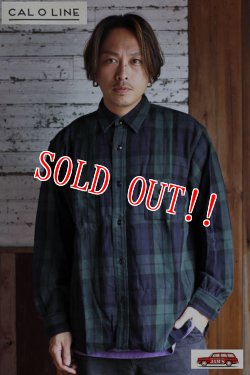 画像10: 「CAL O LINE」PLAID WORK SHIRT キャルオーライン プラッド ワークシャツ ヘヴィーフランネル CL212-041 [グリーン]