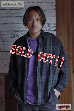 画像9: 「CAL O LINE」PLAID WORK SHIRT キャルオーライン プラッド ワークシャツ ヘヴィーフランネル CL212-041 [グリーン]
