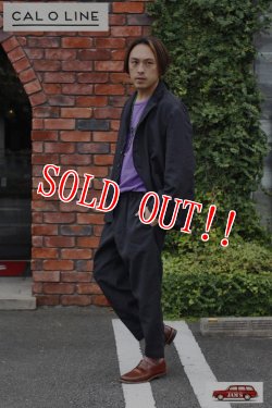 画像9: 「CAL O LINE」BLACK EASY PANTS キャルオーライン ブラック イージーパンツ 高機能ナイロン CL221-089 [ブラック]