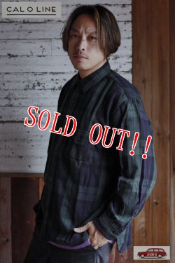 画像11: 「CAL O LINE」PLAID WORK SHIRT キャルオーライン プラッド ワークシャツ ヘヴィーフランネル CL212-041 [グリーン]