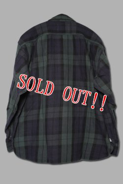画像7: 「CAL O LINE」PLAID WORK SHIRT キャルオーライン プラッド ワークシャツ ヘヴィーフランネル CL212-041 [グリーン]