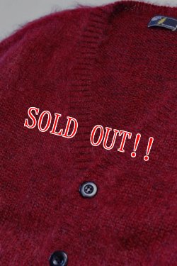 画像2: 「STRANGE TRIP」MIX MOHAIR CRADIGAN ストレンジトリップ ミックスモヘア カーディガン [レッド・ブラック]