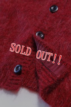 画像6: 「STRANGE TRIP」MIX MOHAIR CRADIGAN ストレンジトリップ ミックスモヘア カーディガン [レッド・ブラック]