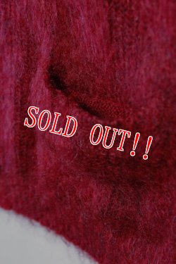 画像4: 「STRANGE TRIP」MIX MOHAIR CRADIGAN ストレンジトリップ ミックスモヘア カーディガン [レッド・ブラック]