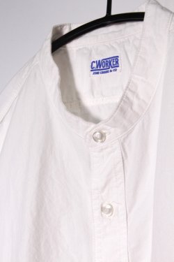 画像3: [SALE 40%off]「C-WORKS」Band Collar Shirt Brooklyn シーワークス バンドカラーシャツ ブルックリン CWST006 [ホワイト]