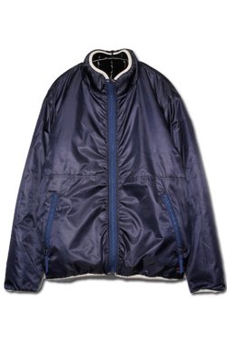 画像6: 「CAL O LINE」 REVERSIBLE PILE CARDIGAN キャルオーライン リバーシブル パイルカーディガン CL212-066 [ブラック（サンダー柄）]