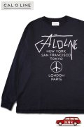 「CAL O LINE」HIPPIE TOUR L/S T-SHIRTS キャルオーライン ヒッピーツアー プリントロンTee  CL212-002 [ブラック]