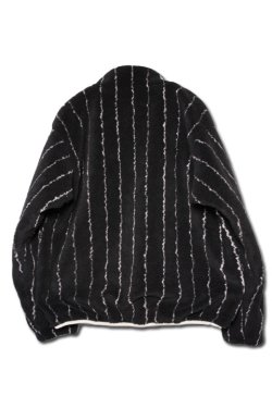 画像5: 「CAL O LINE」 REVERSIBLE PILE CARDIGAN キャルオーライン リバーシブル パイルカーディガン CL212-066 [ブラック（サンダー柄）]