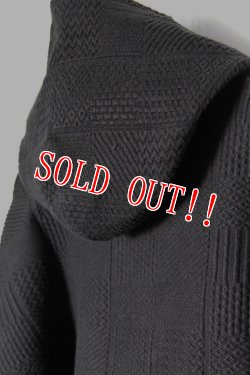 画像6: 「CAL O LINE」INTEGRATE HOODY JACQUARD SWEAT キャルオーライン インテグレイト フーディー ジャガード・スウェットコンビ CL212-027 [ブラック]