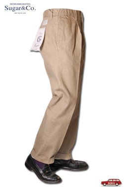 画像2: 「Sugar & Co.」Daddys Pants シュガーアンドカンパニー ダディーズ パンツ [ベージュ]
