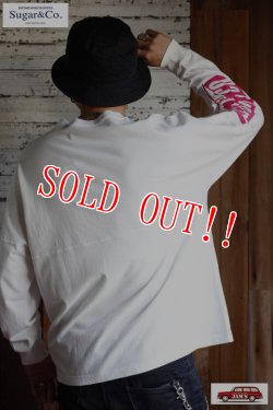 画像9: 「Sugar & Co.」print drop tee L/S  シュガーアンドカンパニー 袖プリント ドロップ ロンTee [ホワイト]