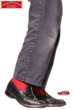 画像6: 「JAMS RELIEVES TENSION」MOSS STITCH SOCKS ジャムズオリジナル 鹿の子編み ソリッドソックス JAM-SOX01 [ジャムズ レッド]