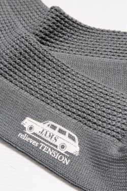 画像4: 「JAMS RELIEVES TENSION」MOSS STITCH SOCKS ジャムズオリジナル 鹿の子編み ソリッドソックス JAM-SOX01 [アイアングレー]