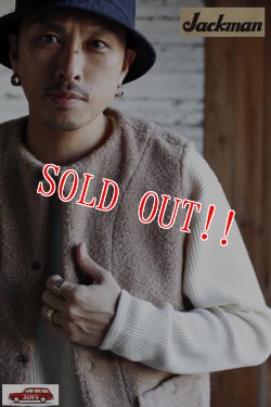 画像11: 「Jackman」Boa Vest ジャックマン カール ボア ベスト JM8166「ベージュ」