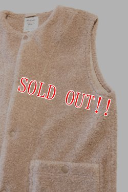 画像3: 「Jackman」Boa Vest ジャックマン カール ボア ベスト JM8166「ベージュ」