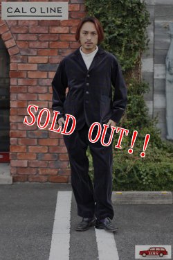 画像13: 「CAL O LINE」CORDUROY JACKET キャルオーライン チェックプリント 太畝コーデュロイ ジャケット CL212-076 [グリーン×パープル]