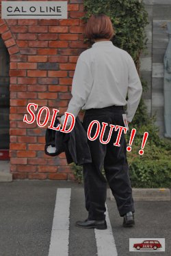 画像10: 「CAL O LINE」CORDUROY 2TUCK PANTS キャルオーライン チェックプリント 太畝コーデュロイ 2タックパンツ CL212-097 [グリーン×パープル]