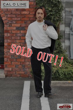 画像8: 「CAL O LINE」CORDUROY 2TUCK PANTS キャルオーライン チェックプリント 太畝コーデュロイ 2タックパンツ CL212-097 [グリーン×パープル]