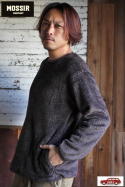 画像11: [SALE 30%off]「MOSSIR」Cliff Hiloft Fleece Crew Neck モシール クリフ ハイロフト ポーラテック フリース クルーネック MOSW006 [チャコールグレー]