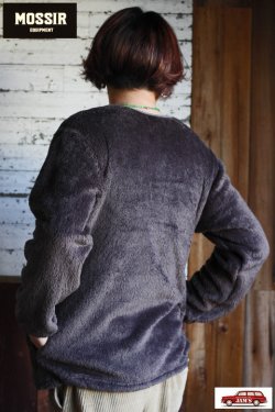 画像12: [SALE 30%off]「MOSSIR」Cliff Hiloft Fleece Crew Neck モシール クリフ ハイロフト ポーラテック フリース クルーネック MOSW006 [チャコールグレー]