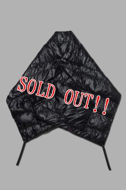 画像2: 「CAL O LINE」×「NANGA」PACKABLE DOWN SHAWL キャルオーライン ✕ ナンガ パッカブル ダウンショール CNW-121 [ブラック]