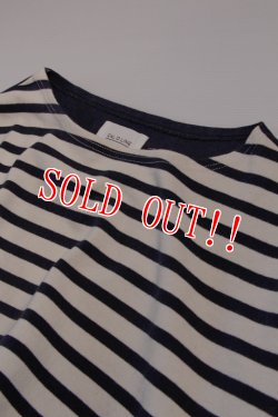 画像5: 「CAL O LINE」×「KOTSUBO」VINTAGE BANDANA BASQUE BORDER Tee キャルオーライン ヴィンテージ バンダナ バスク ボーダーTシャツ CKTW-120 [ネイビー]